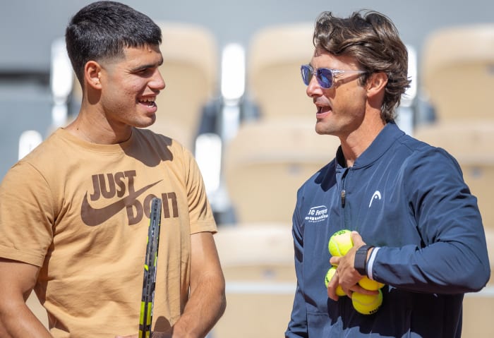 Carlos Alcaraz and Juan Carlos Ferrero